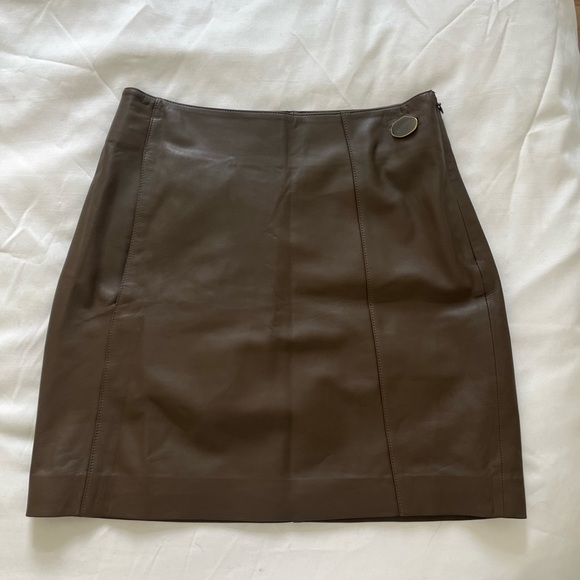 Vince Leather Miniskirt - Picture 4 of 7